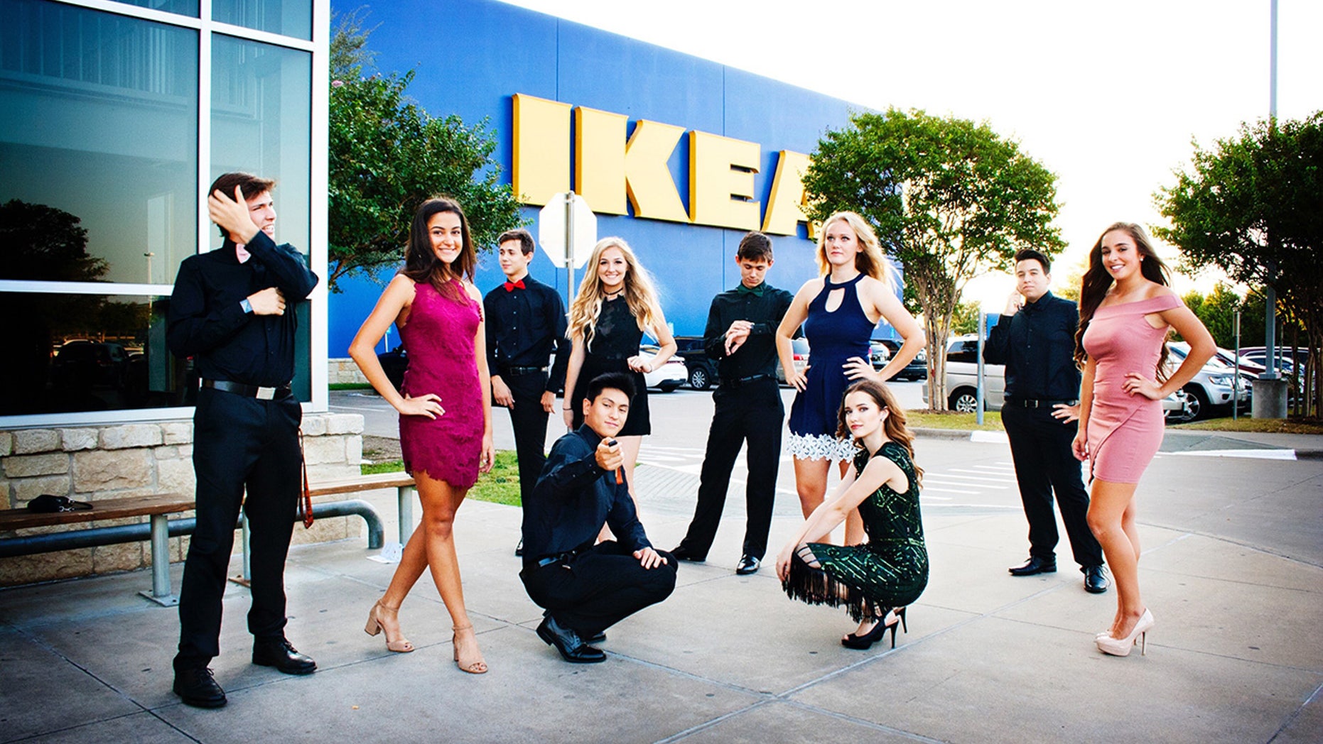 Texas teens went to IKEA for homecoming photos -- and the internet loves it.