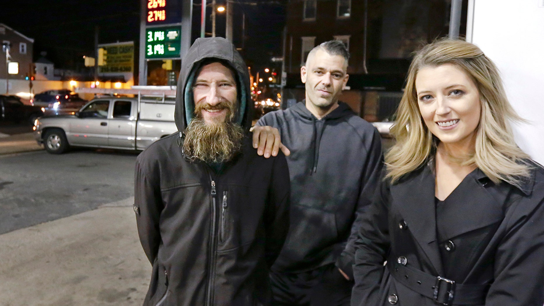 When McClure ran out of gas, Bobbitt, who is homeless, gave his last $20 to buy gas for her.