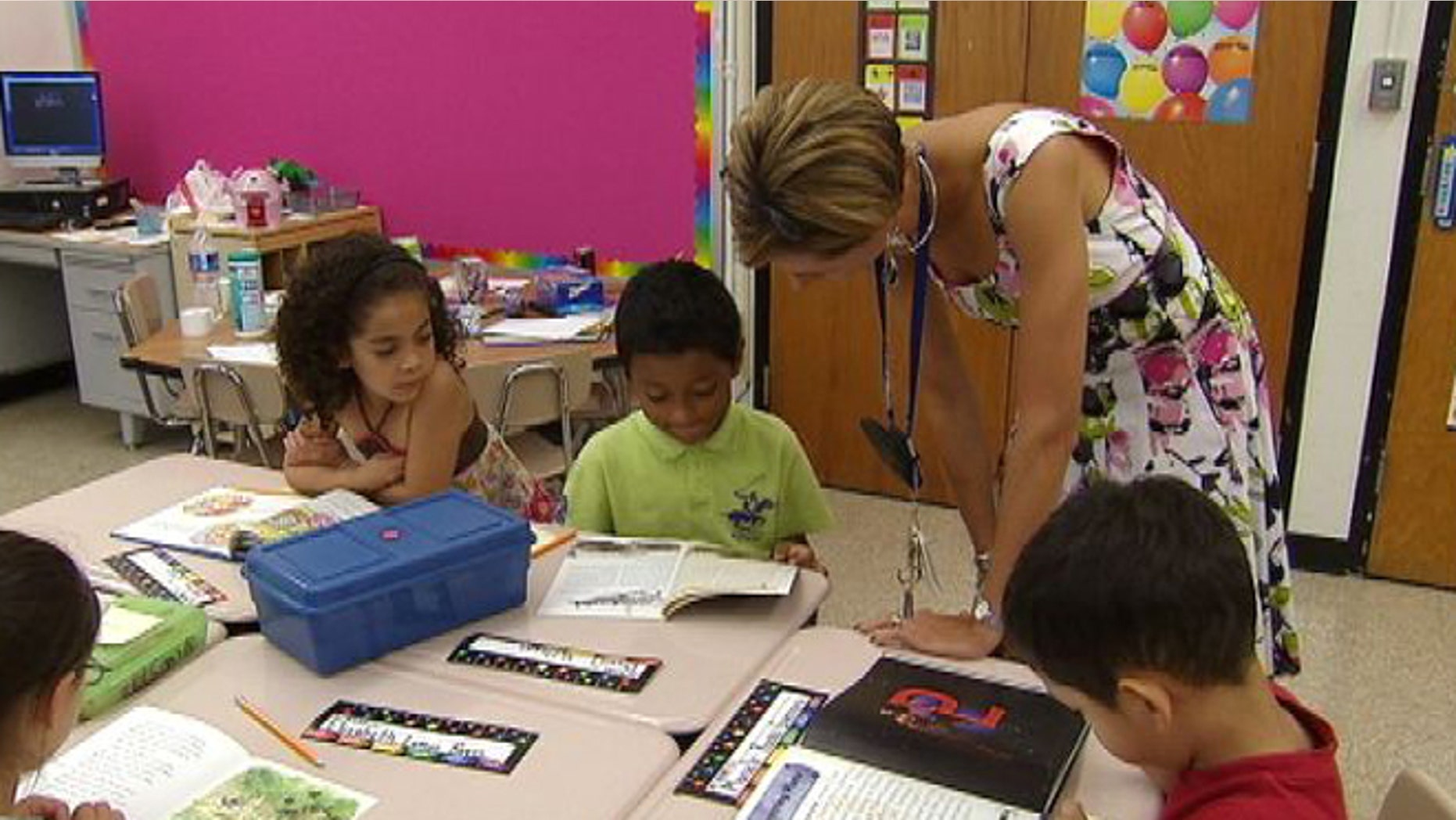 Students at Gaithersburg Elementary School in Gaithersburg, Md.