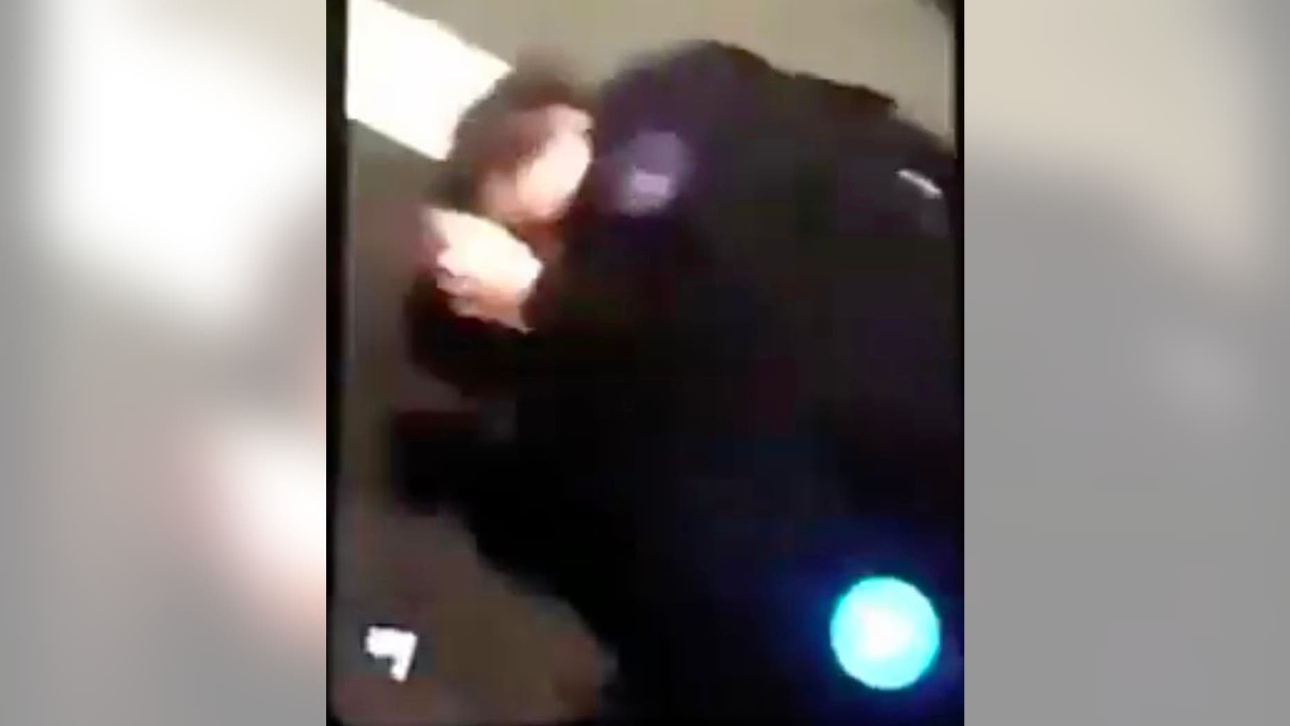 A female police officer was attacked in a suburb of Paris by a group of youths who then posted videos of the attack online, authorities said.