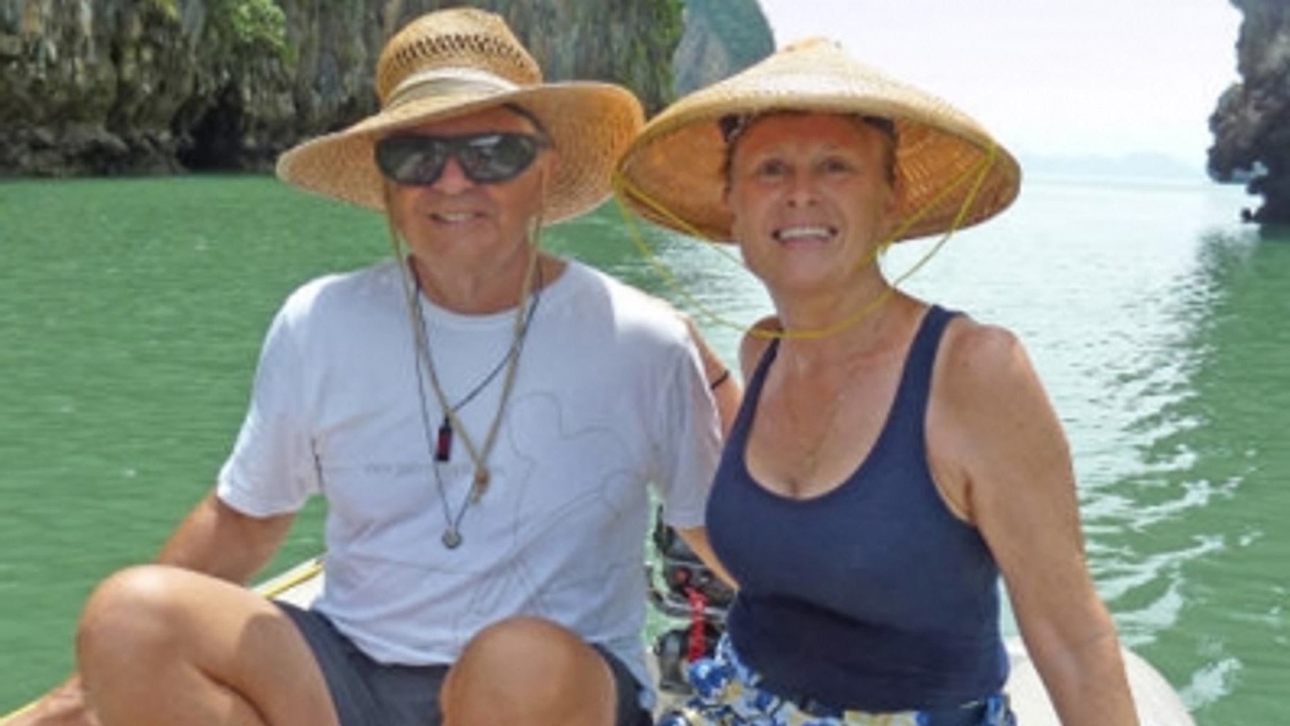 This undated photo shows Scott and Jean Adam, two of the Americans killed by pirates.