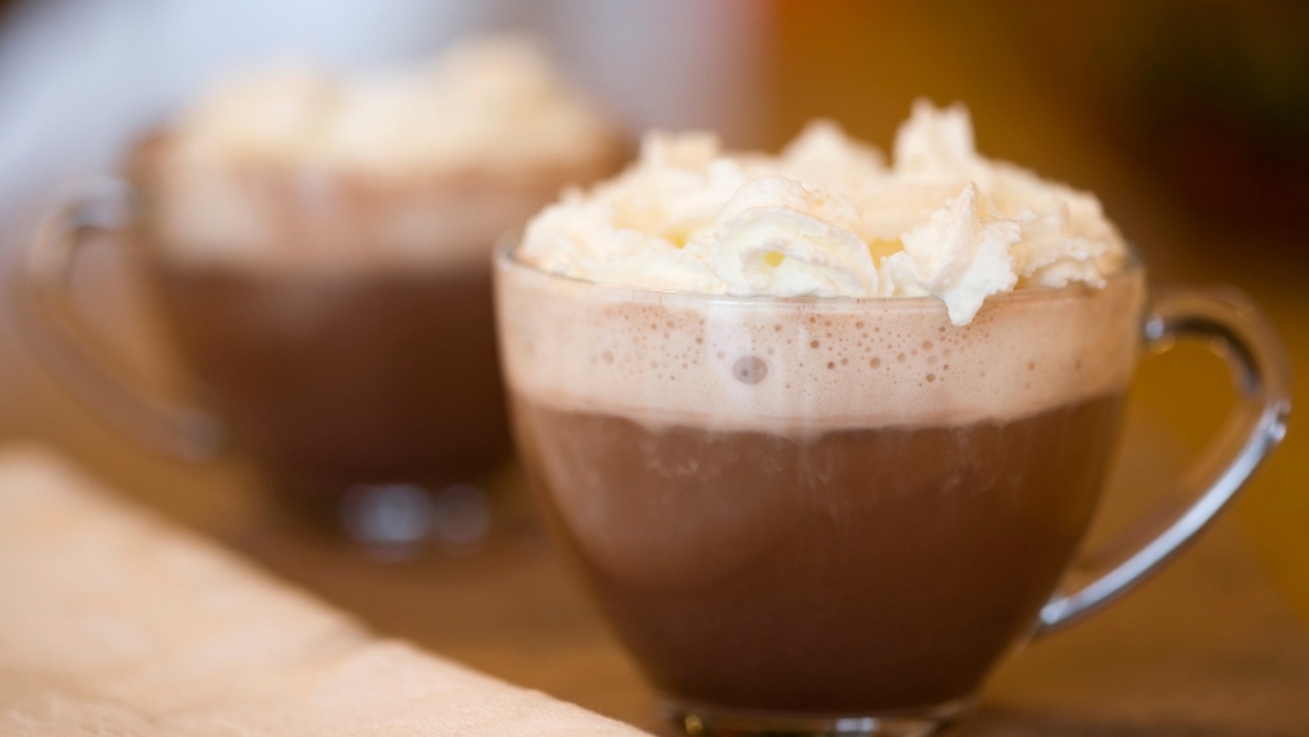 Cups of hot cocoa
