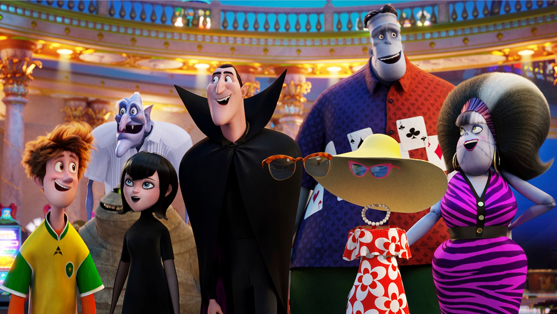 This image released by Sony Pictures Animation shows a scene from "Hotel Transylvania 3: Summer Vacation." (Sony Pictures Animation via AP)