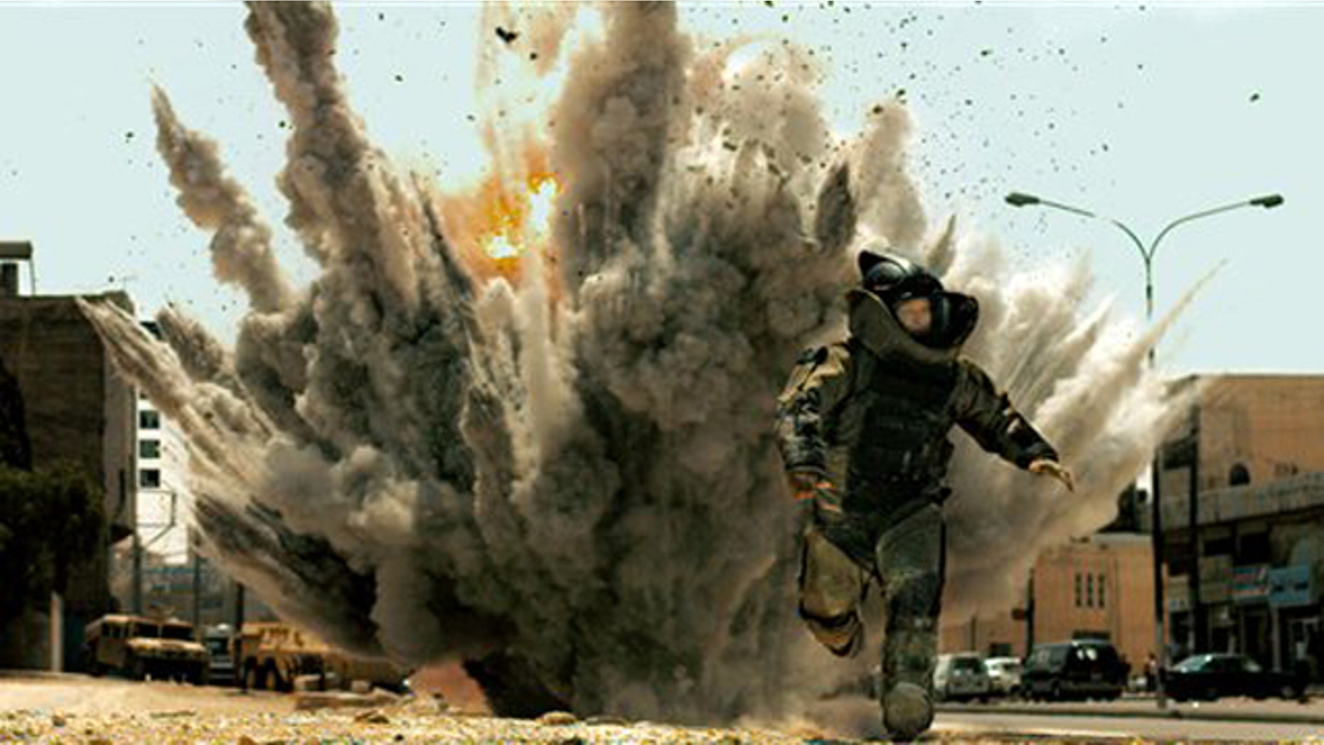 In this film publicity file image released by Summit Entertainment, Jeremy Renner is shown in a scene from, "The Hurt Locker."