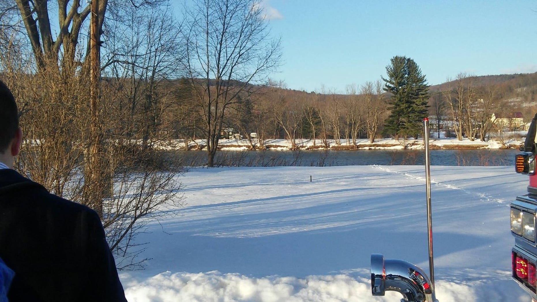 The boy fell into the Susquehanna River on Sunday.