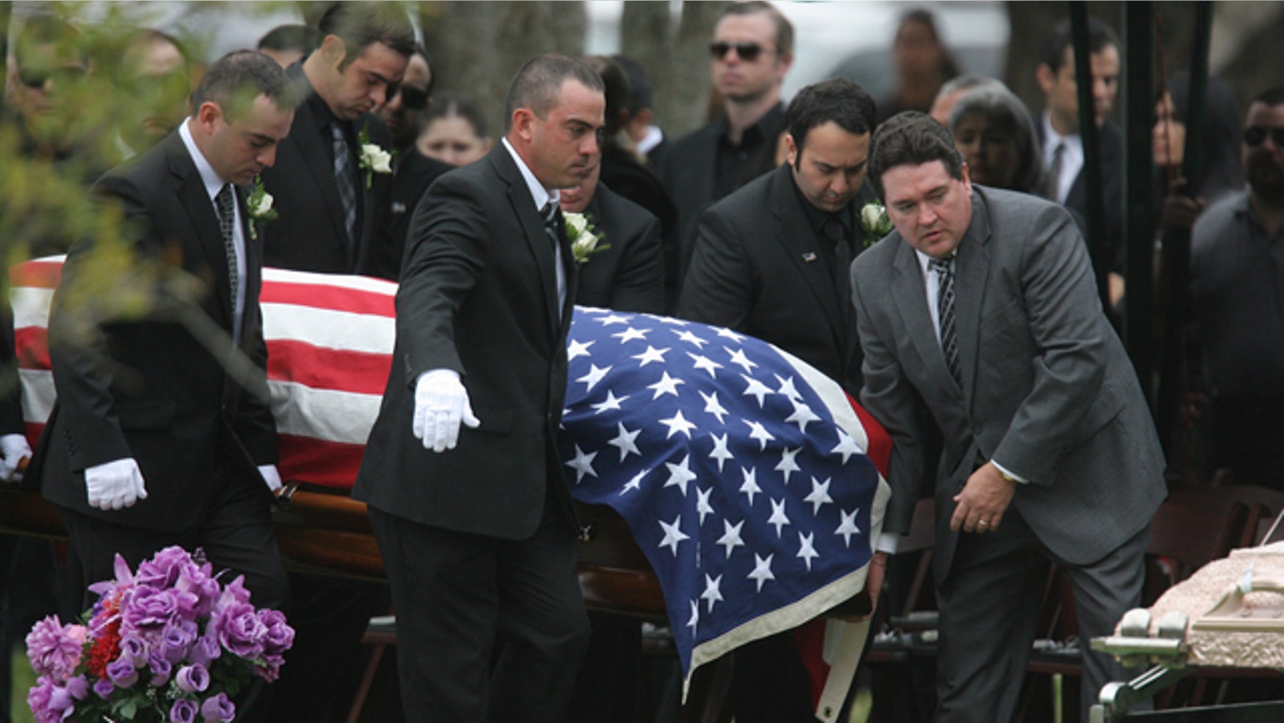 Feb. 22, 2011: Pallbearers carry the casket of ICE agent Jaime Jorge Zapata to the Rose Lawn Garden Memorial cemetery. The Immigration Customs Enforcement officer was shot and killed in Mexico on Feb. 15, 2011 as he travelled with another agent.