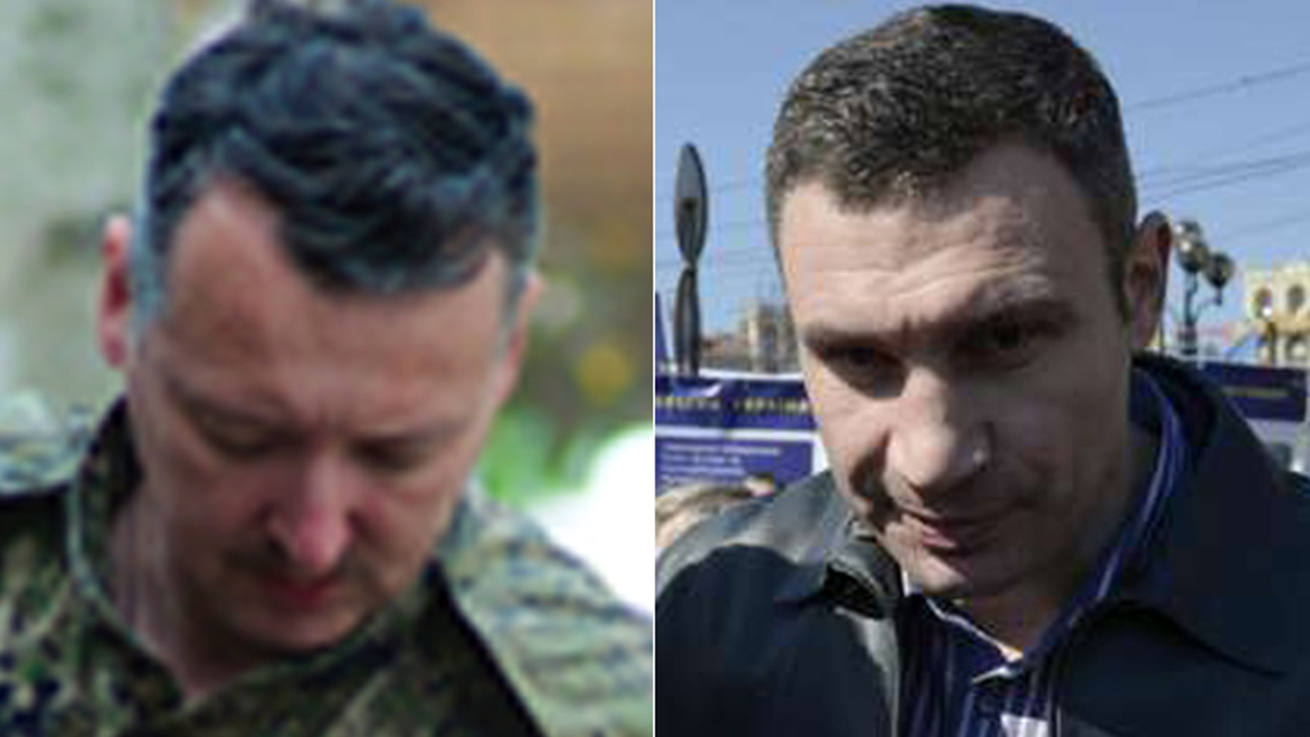 Separatists led by Igor Strelkov, (l.), gunned down an ally of Kiev Mayor Vasili Klitschko, (r.), in an incident that is likely to inflame Ukraine's volunteer militias. (Jamie Dettmer, Reuters)