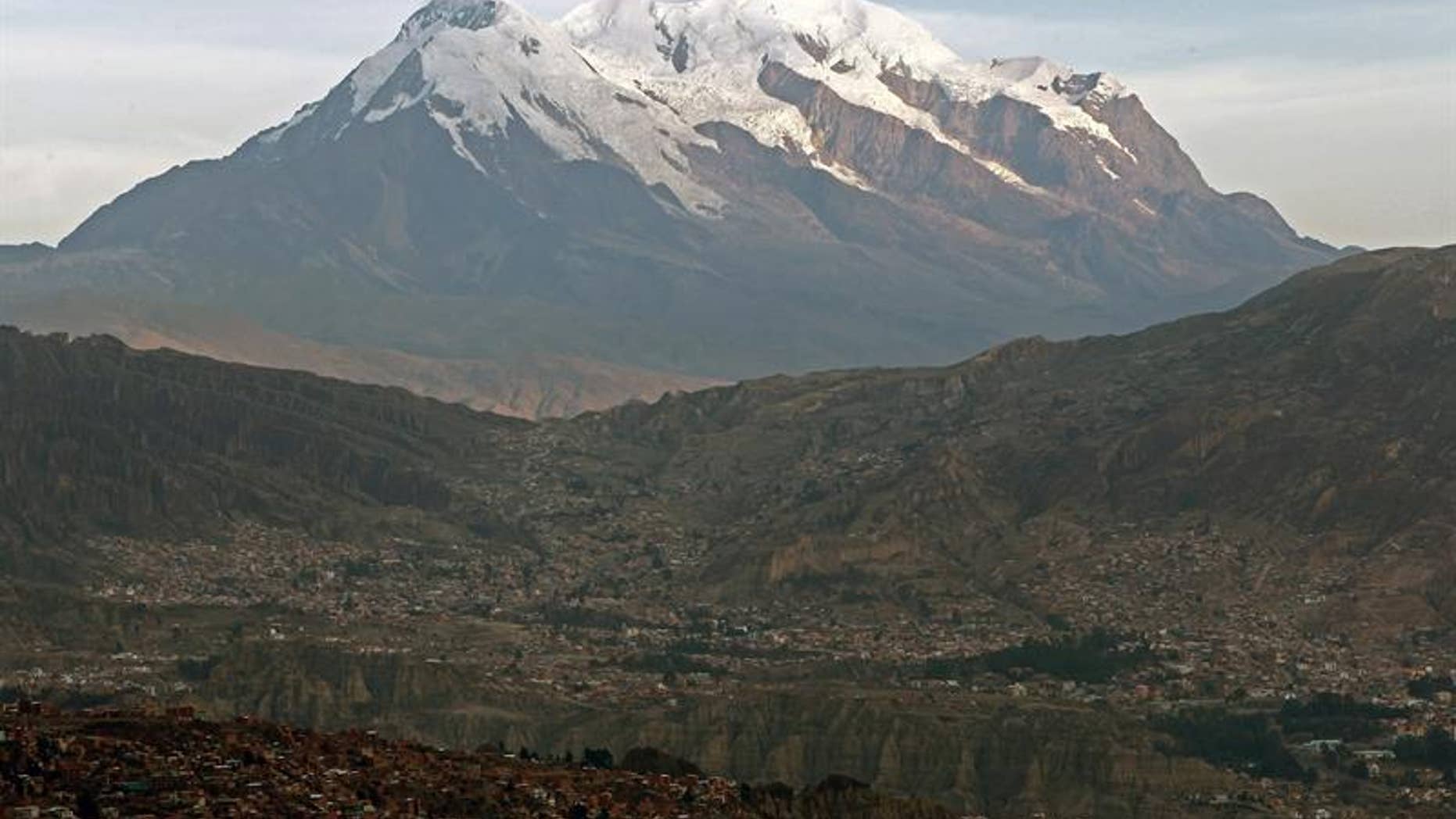 Bolivia's Mt. Illimani is the country's second-highest peak.