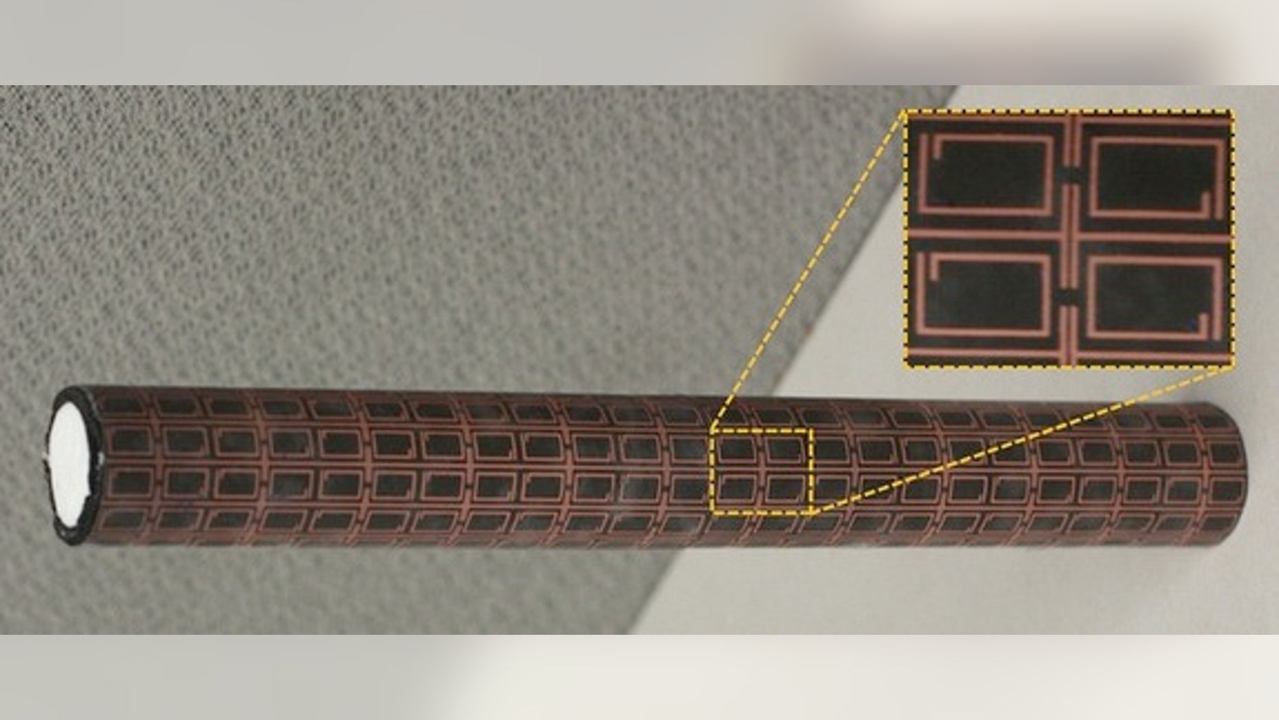 An antenna covered with an illusion coating, making it appear to be something entirely different.