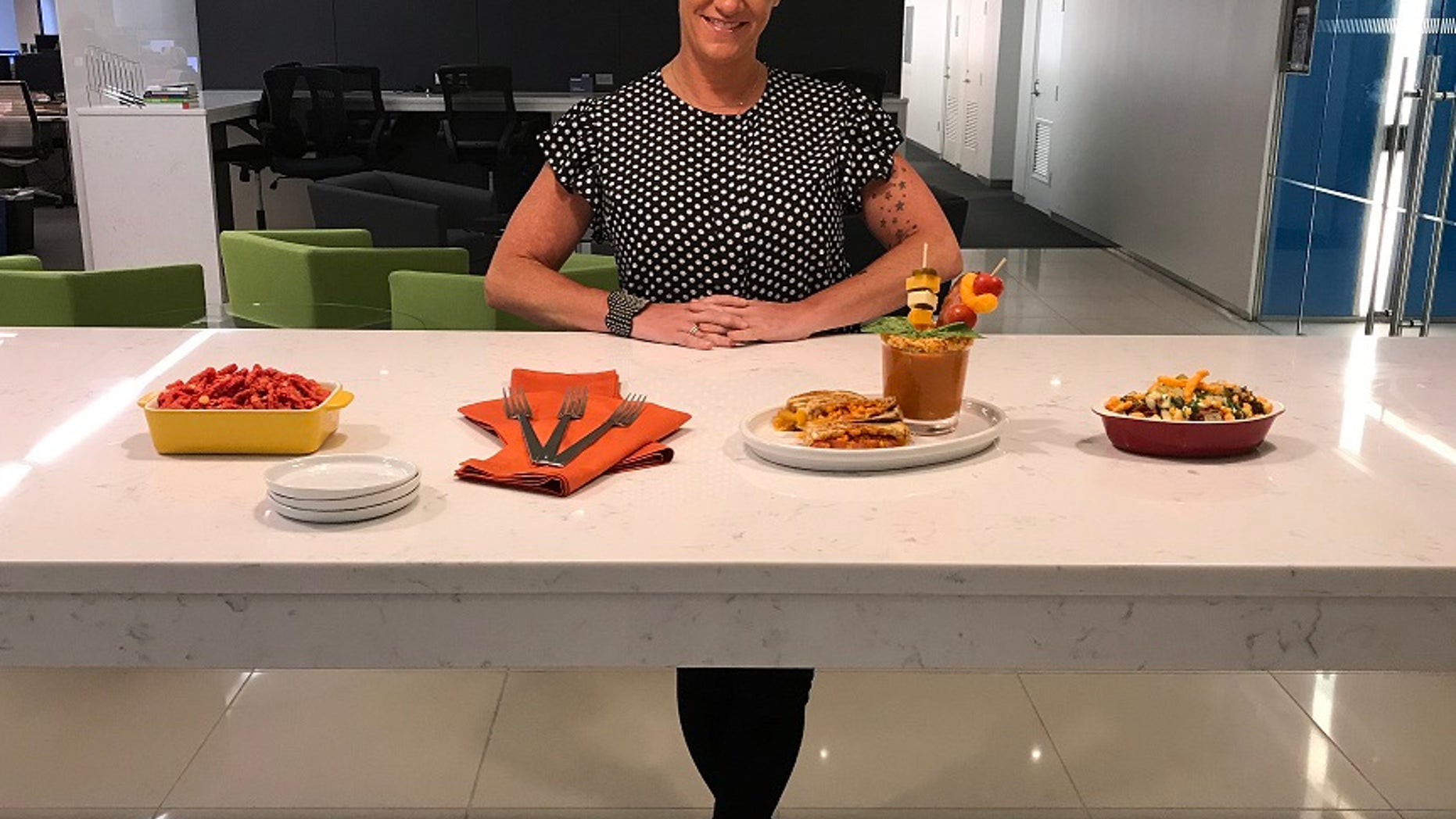 Celebrity chef Anne Burrell debuts some of the dishes from her new Cheetos-inspired pop-up restaurant. The Spotted Cheetah is open only this week in New York.