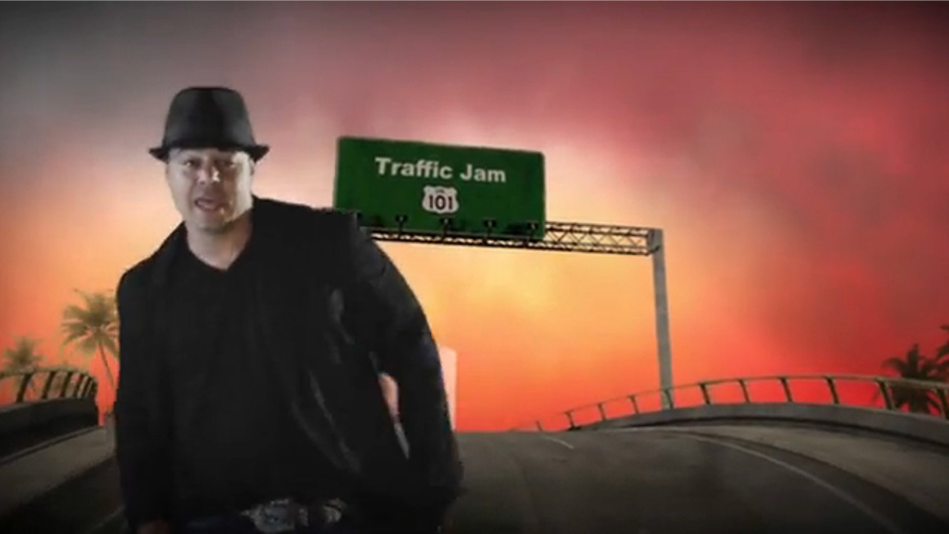 A scene from the Imperial Stars' "Traffic Jam 101" video is shown.