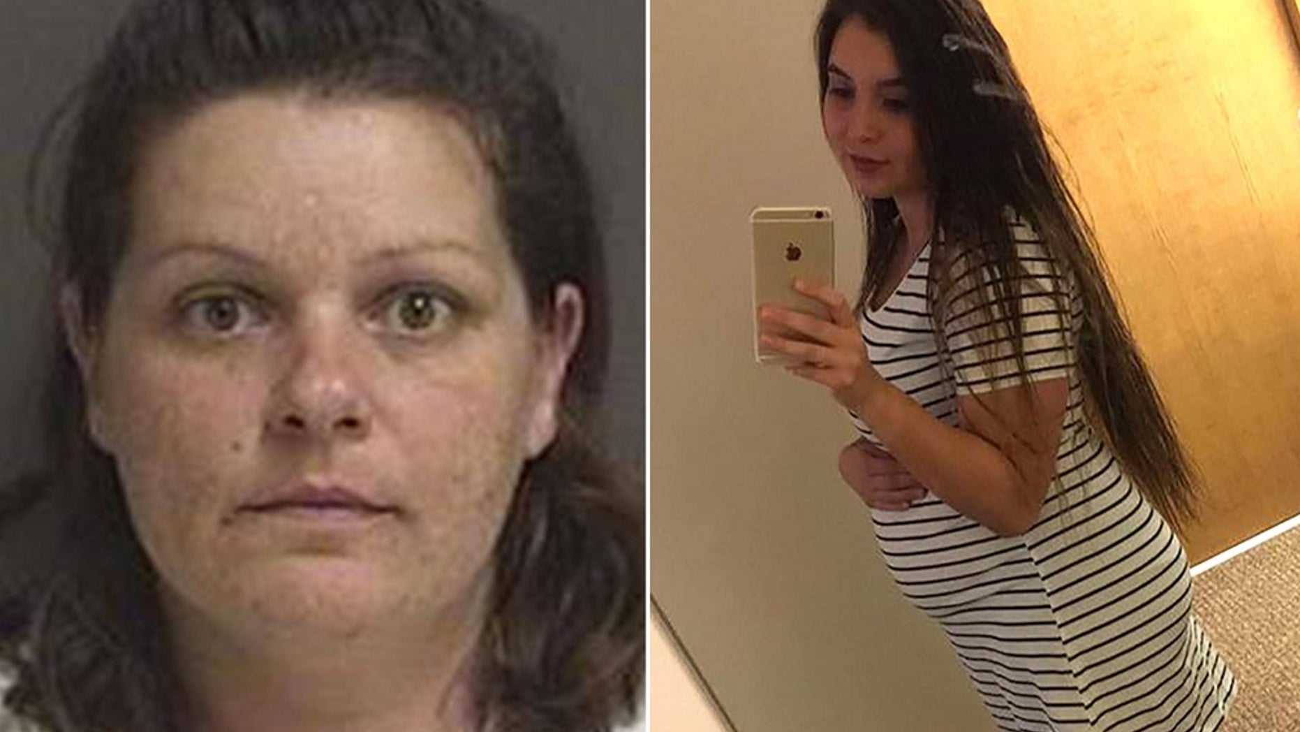 Brooke Crews, left, admitted in court she killed her pregnant neighbor, Savanna Greywind.