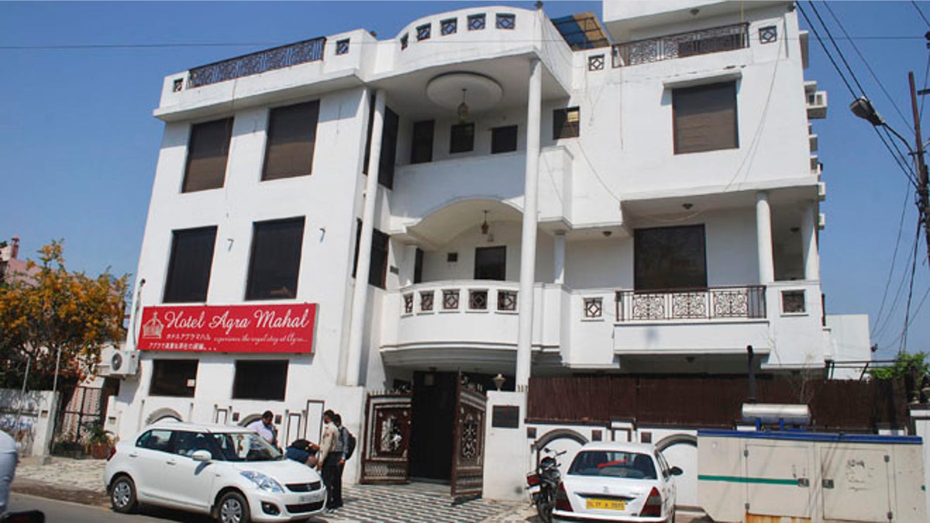 March 19, 2013: The Hotel Agra Mahal is seen in Agra, India. A British woman traveling around India jumped out of the third-floor window of her hotel room on Tuesday after the hotel's owner tried to force his way into the room, causing her to fear she was about to be sexually assaulted, police said. The woman was not badly hurt, although she suffered some injuries to her legs, police officer Sushant Gaur said. Police arrested the hotel owner in connection with the incident in Agra, the site of the Taj Mahal, one of India's most cherished tourist attractions, Gaur said.