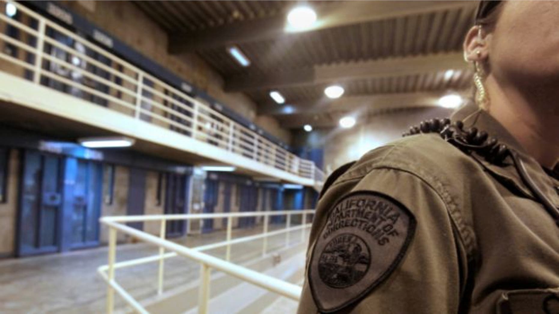 Aug. 17, 2011: A correctional officer is seen in one of the housing units at Pelican Bay State Prison near Crescent City, Calif.