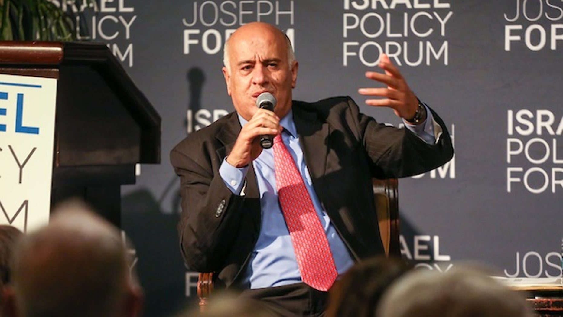 Controversial Palestinian Authority leader Jibril Rajoub at the Israel Policy Forum