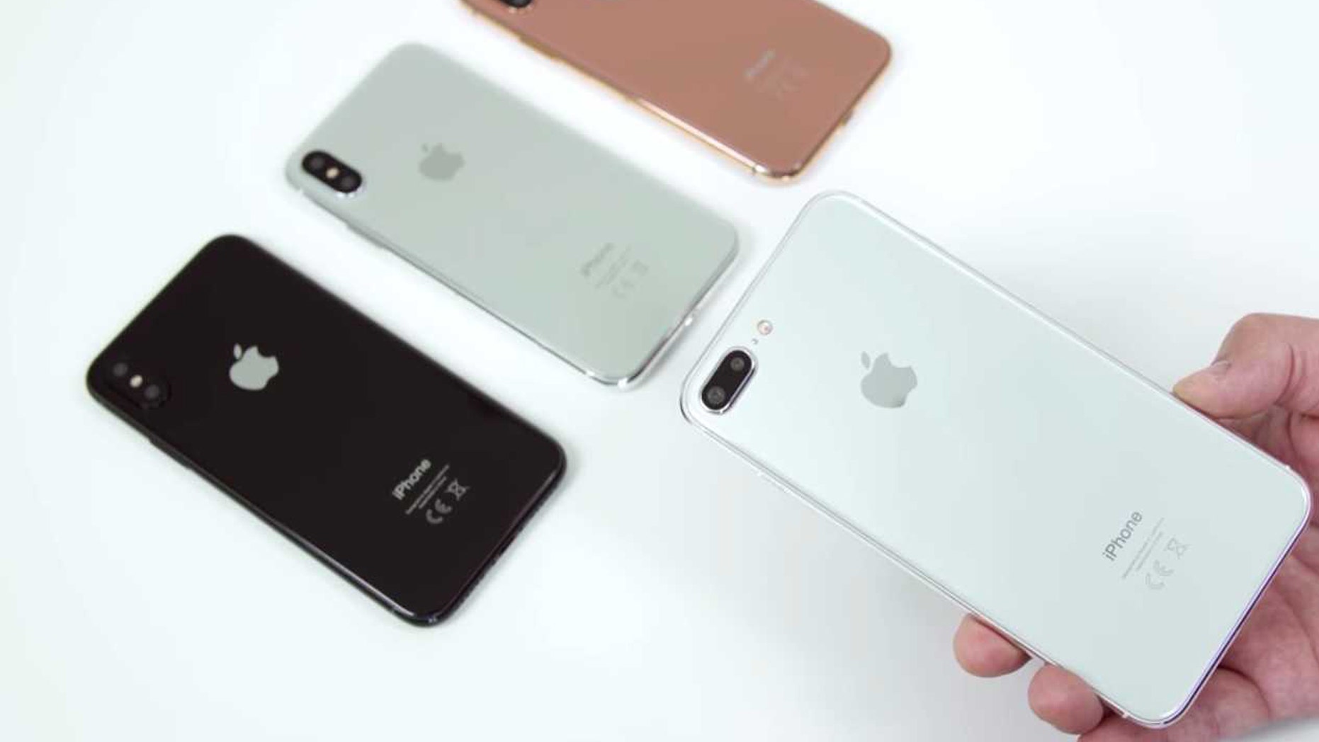 iPhone 7s Plus ‘prototype’ foreground, iPhone 8 background. (Credit: Danny Winget)