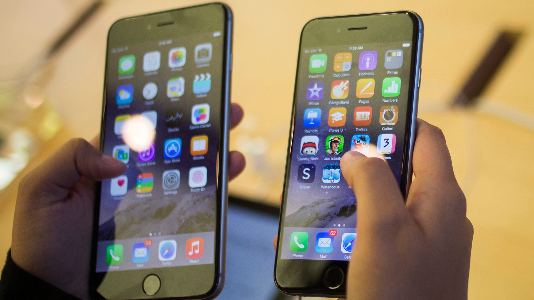 File photo. Apple may have just launched the iPhone 6 (R) and the 6 Plus, but news of the iPhone 6S is already on its way.