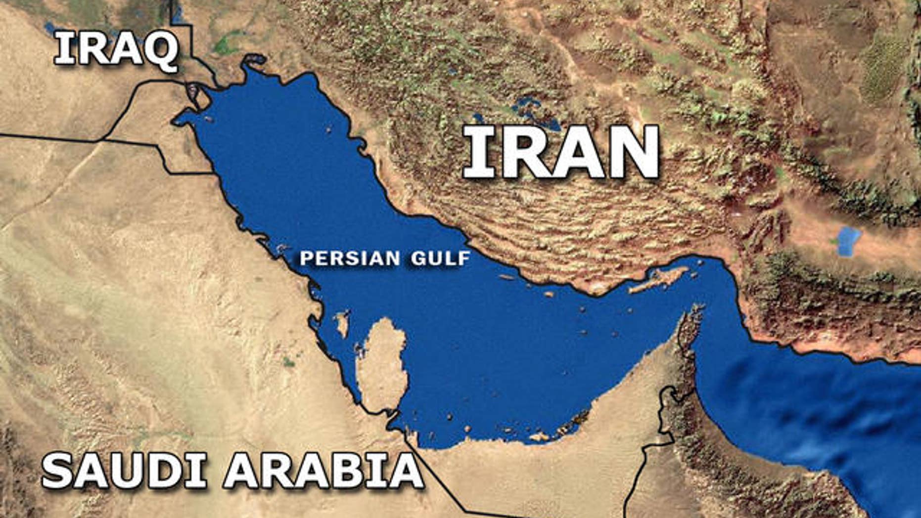 FILE map of Iran and surrounding countries.