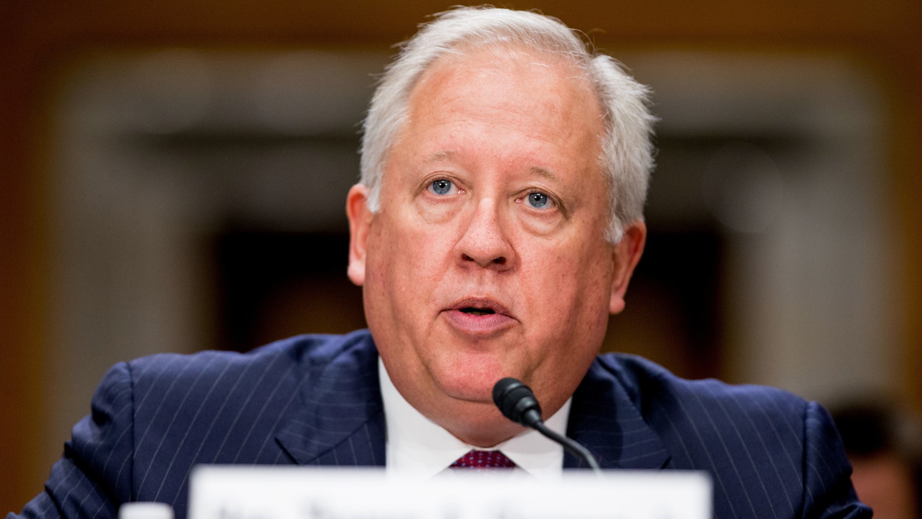 State Department Undersecretary for Political Affairs Thomas Shannon testifies on Capitol Hill.
