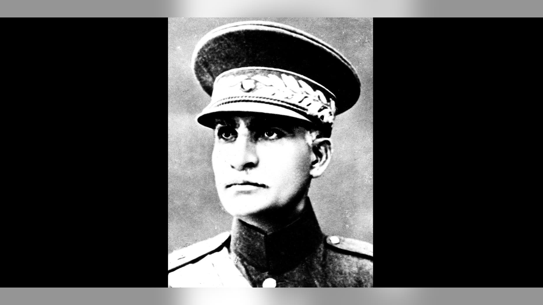 FILE- This is an undated file photo of Reza Shah Pahlavi in an unidentified place. The discovery in Iran of a mummified body near the site of a former royal mausoleum has raised speculation it could be the remains of the late Reza Shah Pahlavi, founder of the Pahlavi dynasty. (AP Photo, File)