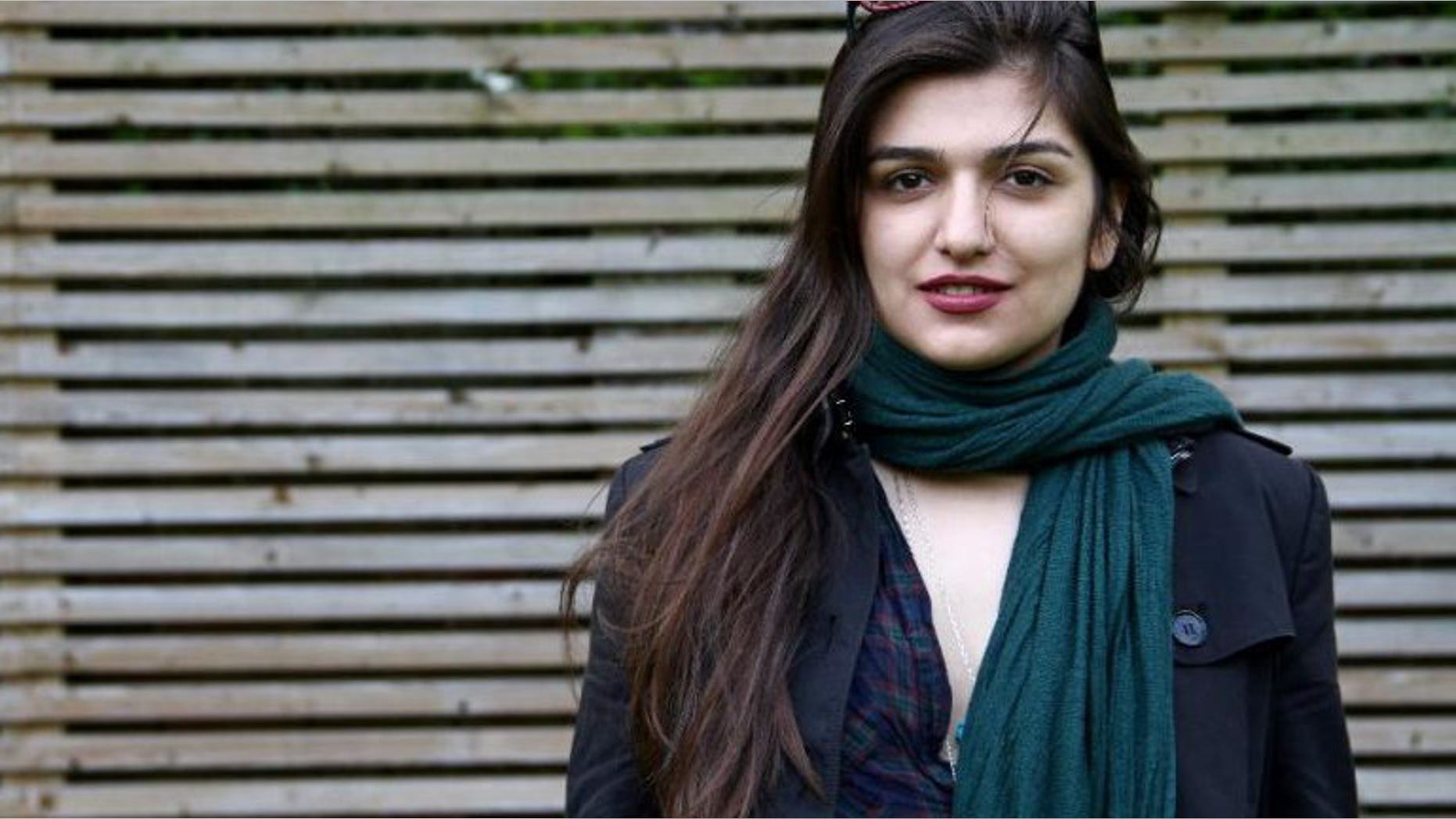 Nov. 2, 2014: Iranian-British Ghoncheh Ghavami posing for a photograph in London, England