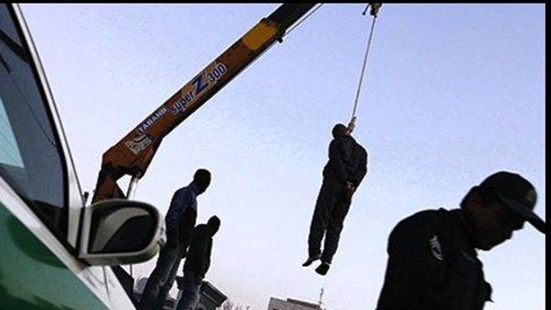 Iran is infamous for using cranes for public executions. (Reuters)