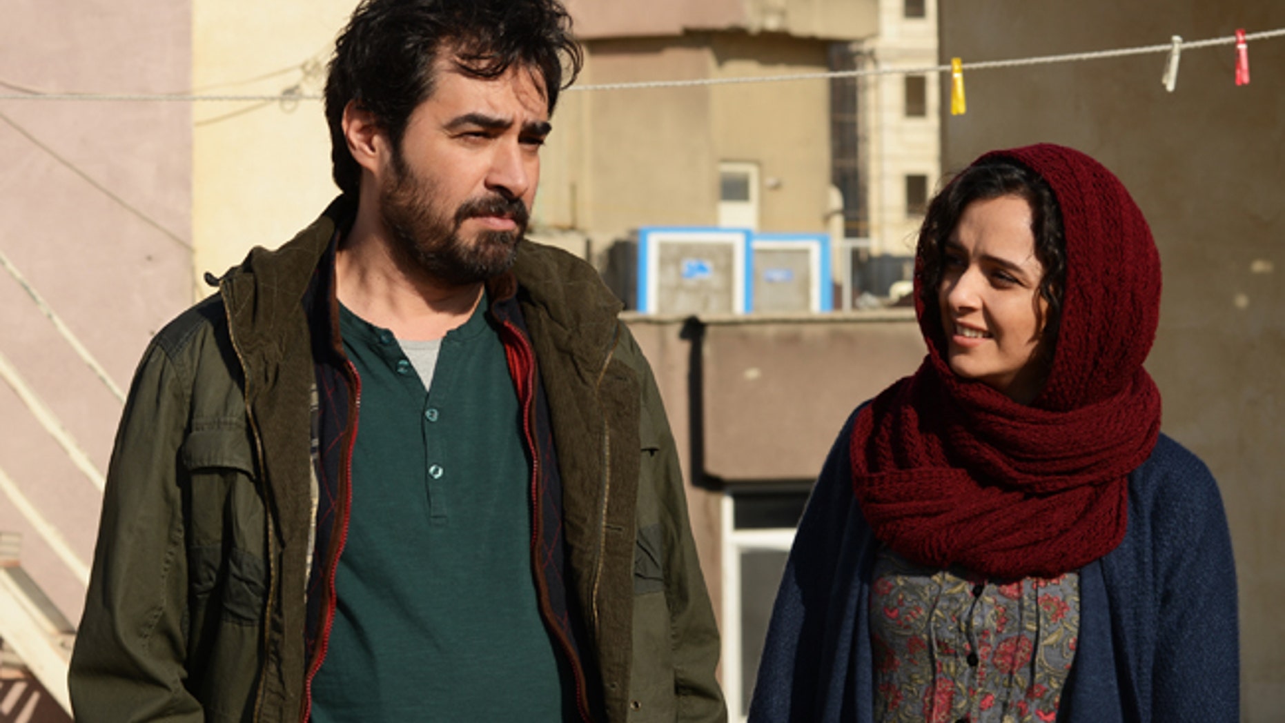This image released by Cohen Media group shows Shahab Hosseini, left, and Taraneh Alidoosti in a scene from "The Salesman." The film is nominated for an Oscar for best foreign language film. The 89th Academy Awards will take place on Feb. 26. (Cohen Media Group via AP)