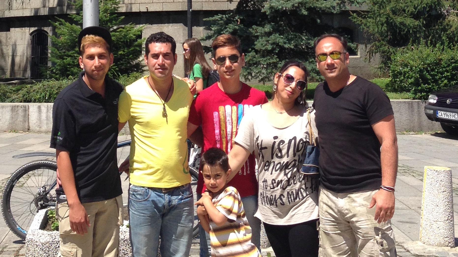 Omid Salehi, (l.), and five family members have moved to Bulgaria, where they can practice their faith in peace.