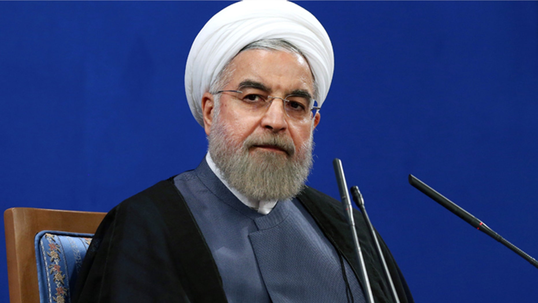 June 13, 2015: Iran's President Hassan Rouhani gives a press conference on the second anniversary of his election, in Tehran, Iran. (AP)