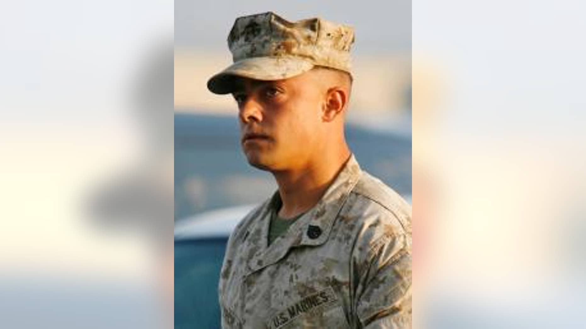Aug. 30, 2007: Marine Corps Staff Sgt. Frank Wuterich arrives for his Article 32 Investigation Hearing at Camp Pendleton Marine Corps Base in San Diego County.