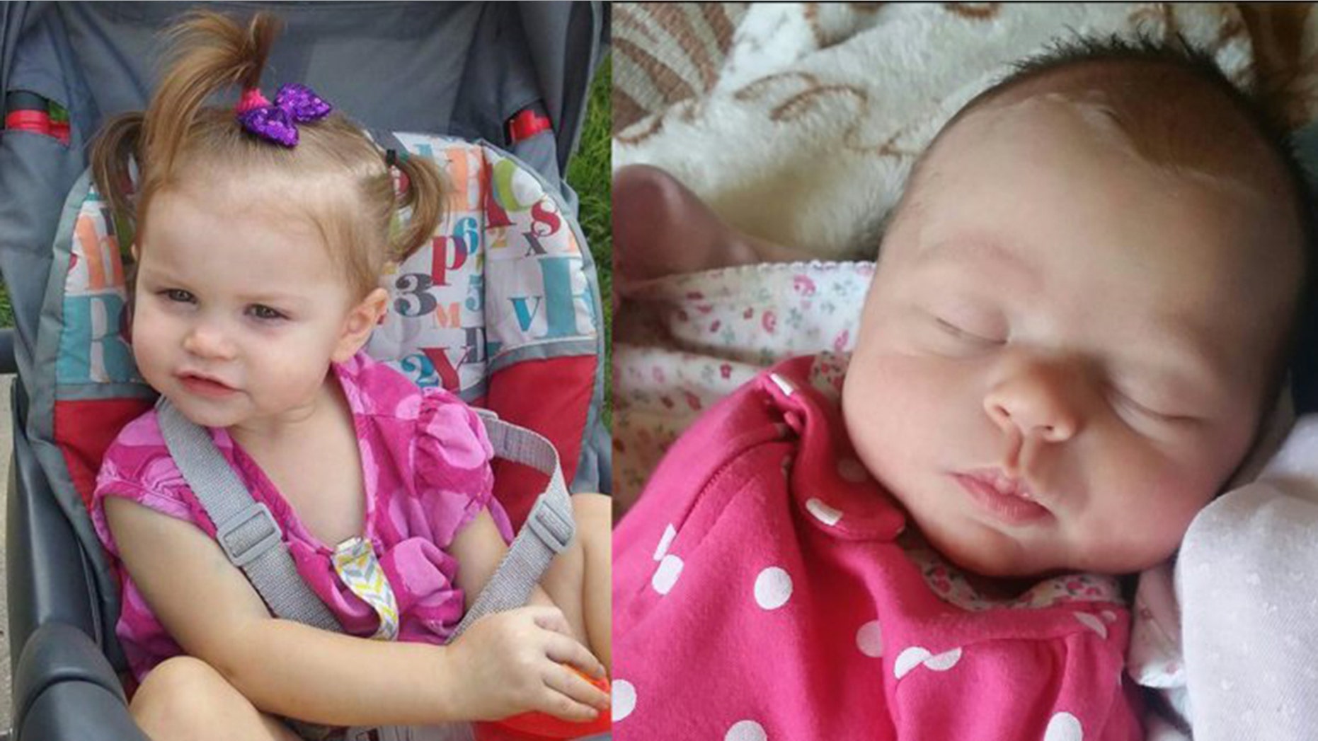 Ireland Ribando, 2, left, and Goodknight Ribando, 7 weeks old, were found dead on Independence Day.