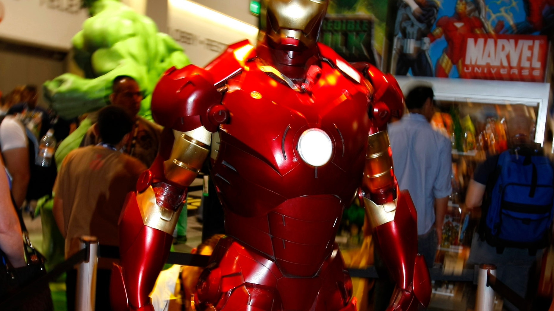 File photo - A life size "Iron Man" is on display in the Marvel booth at the 39th annual Comic Con Convention in San Diego July 24, 2008. (REUTERS/Mike Blake)