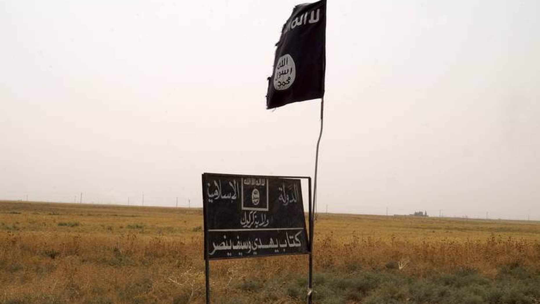 ISIS flag in Iraq.