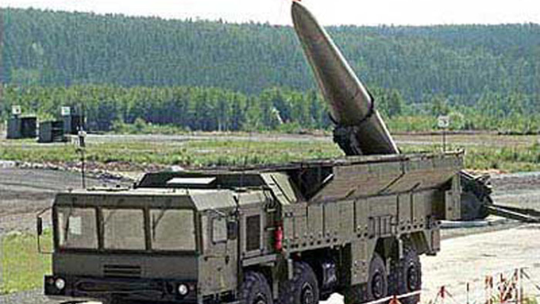 Russian missile batteries like this one are already in place along Syria's borders, according to reports. (AP)
