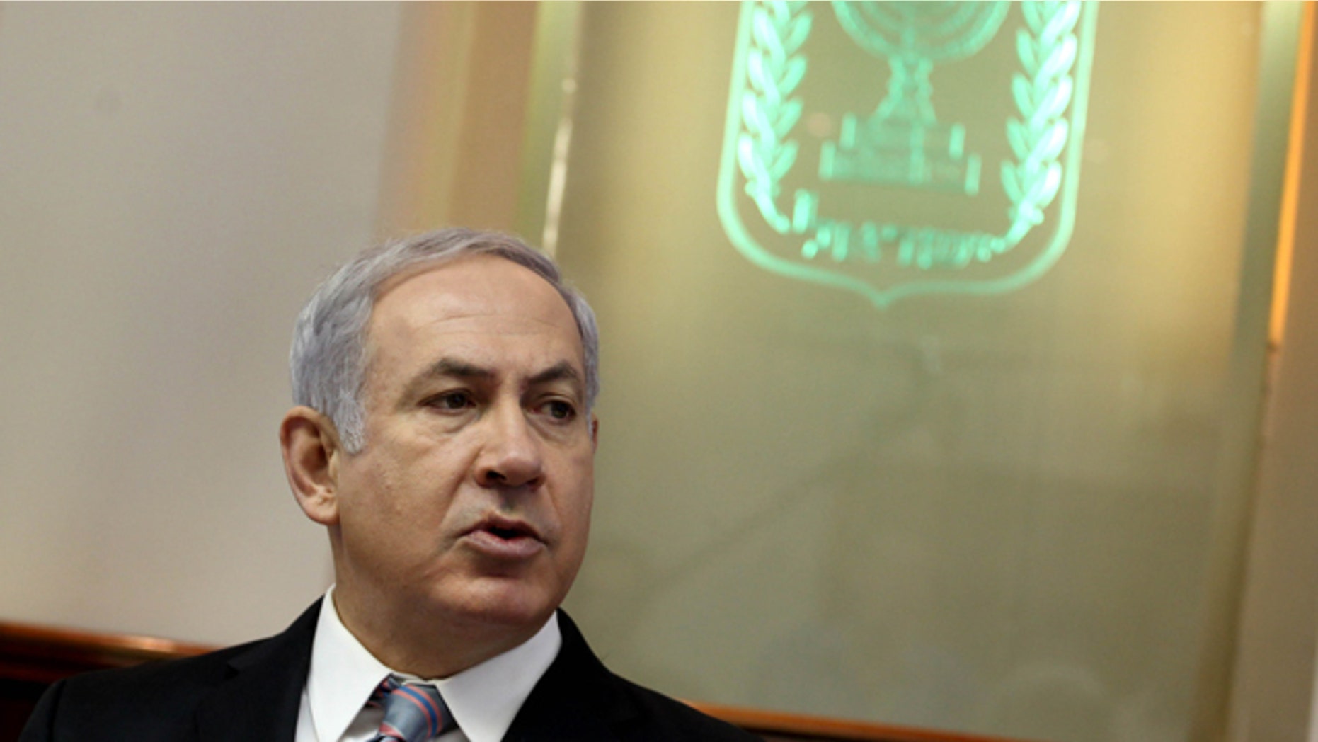 Oct. 10: Israeli Prime Minister Benjamin Netanyahu convenes the weekly cabinet meeting at his Jerusalem office. Israel's Cabinet is set to approve a charged bill that will require new citizens to pledge allegiance to a "Jewish and democratic" state.
