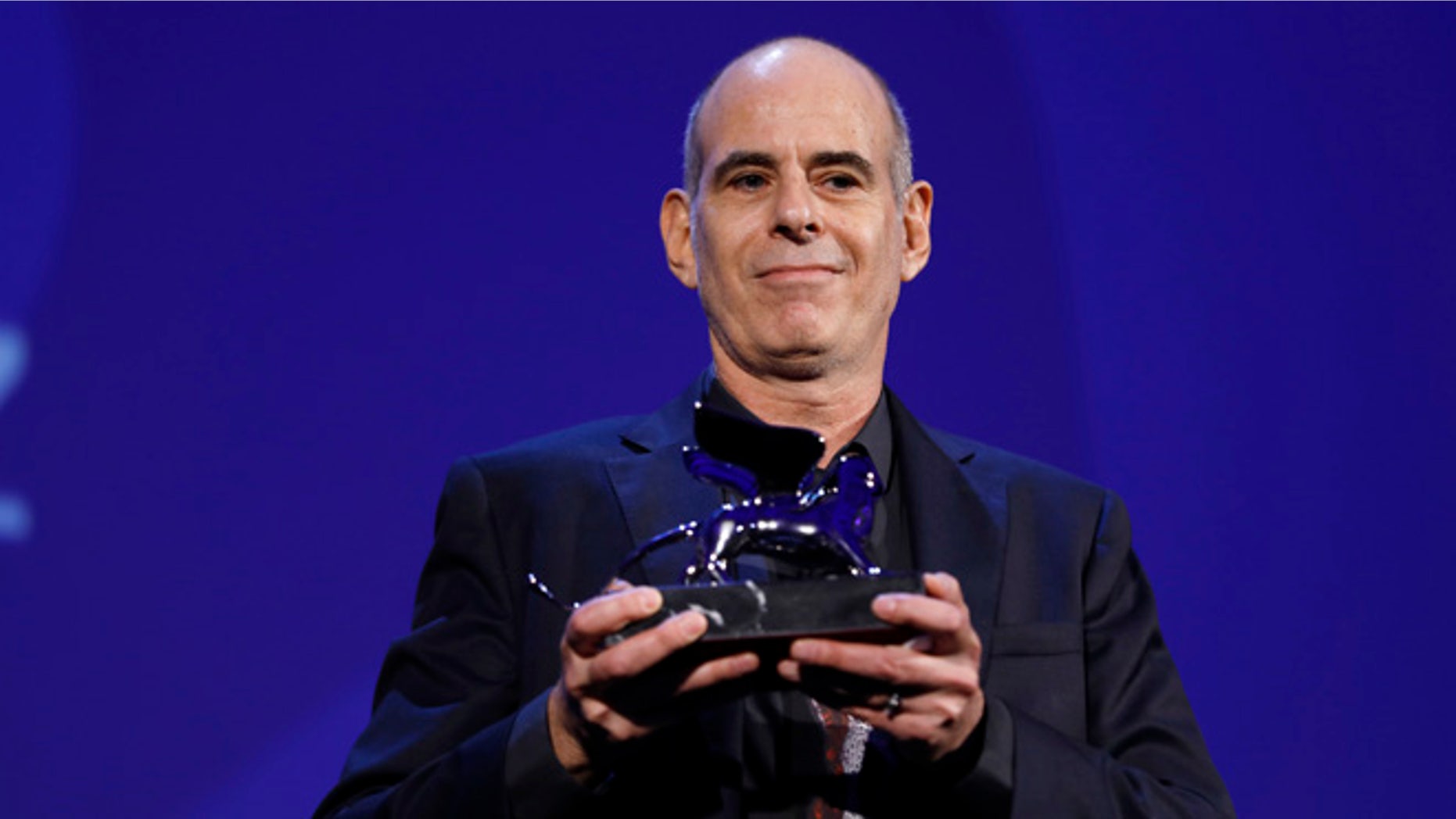Samuel Moaz is awarded the jury's special Silver Lion prize for "Foxtrot" at the 74th Venice Film Festival.