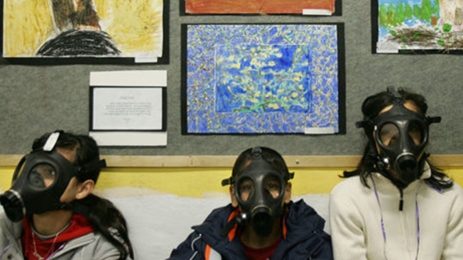 Schoolkids in Israel - and their teachers - are prepared for terror. (AP)