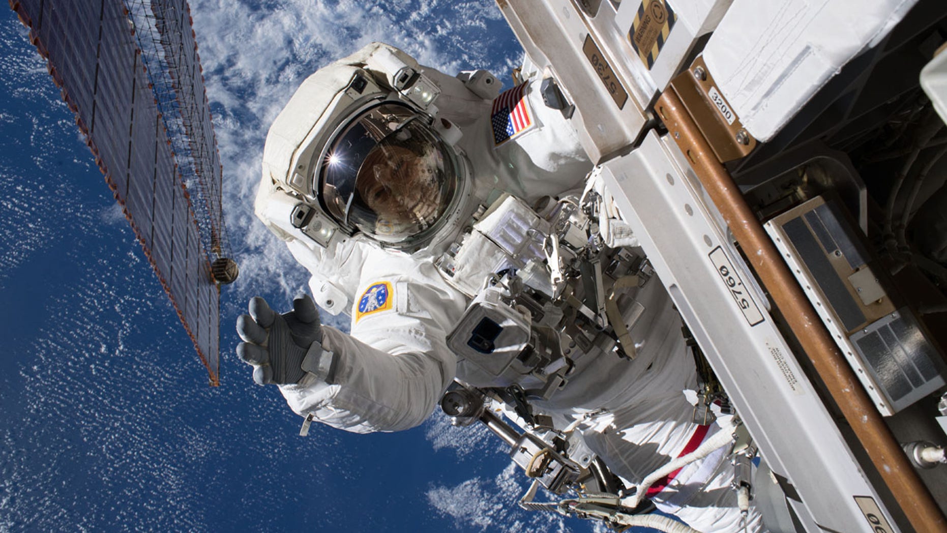 FILE: An astronaut at the International Space Station seen last week.
