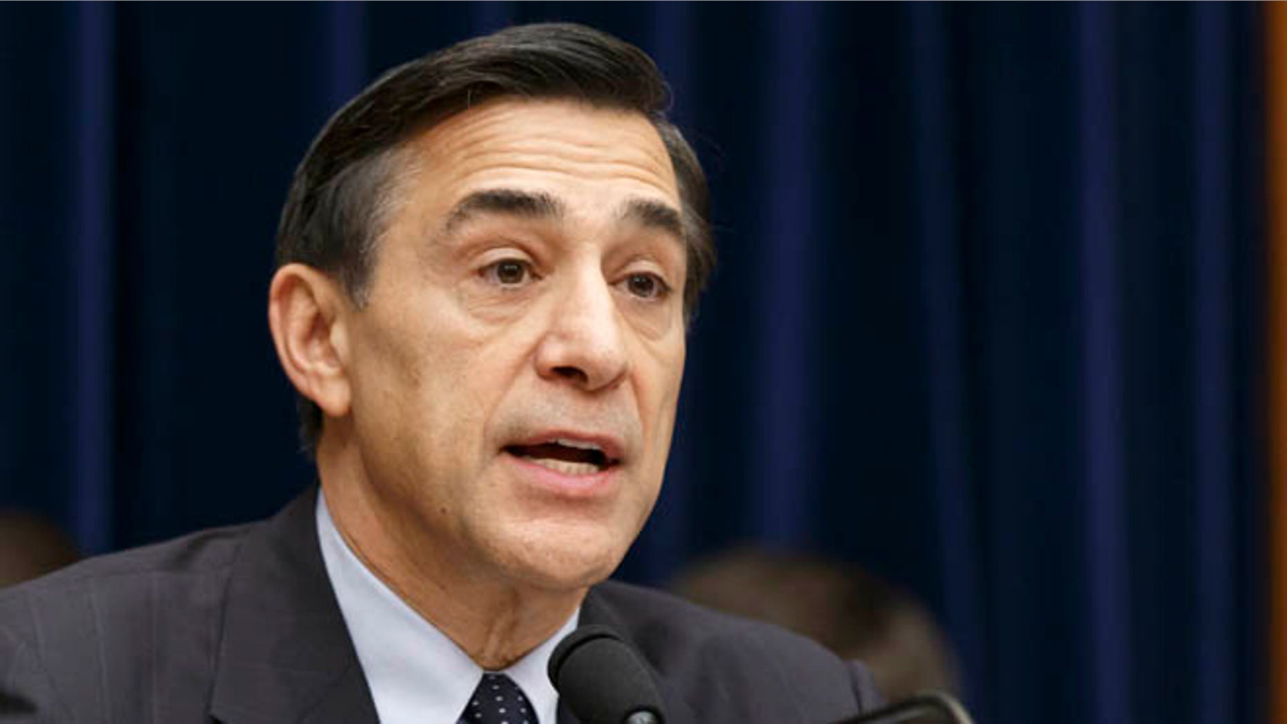 April 10, 2014: House Oversight Committee Chairman Rep. Darrell Issa, R-Calif., speaks on Capitol Hill.