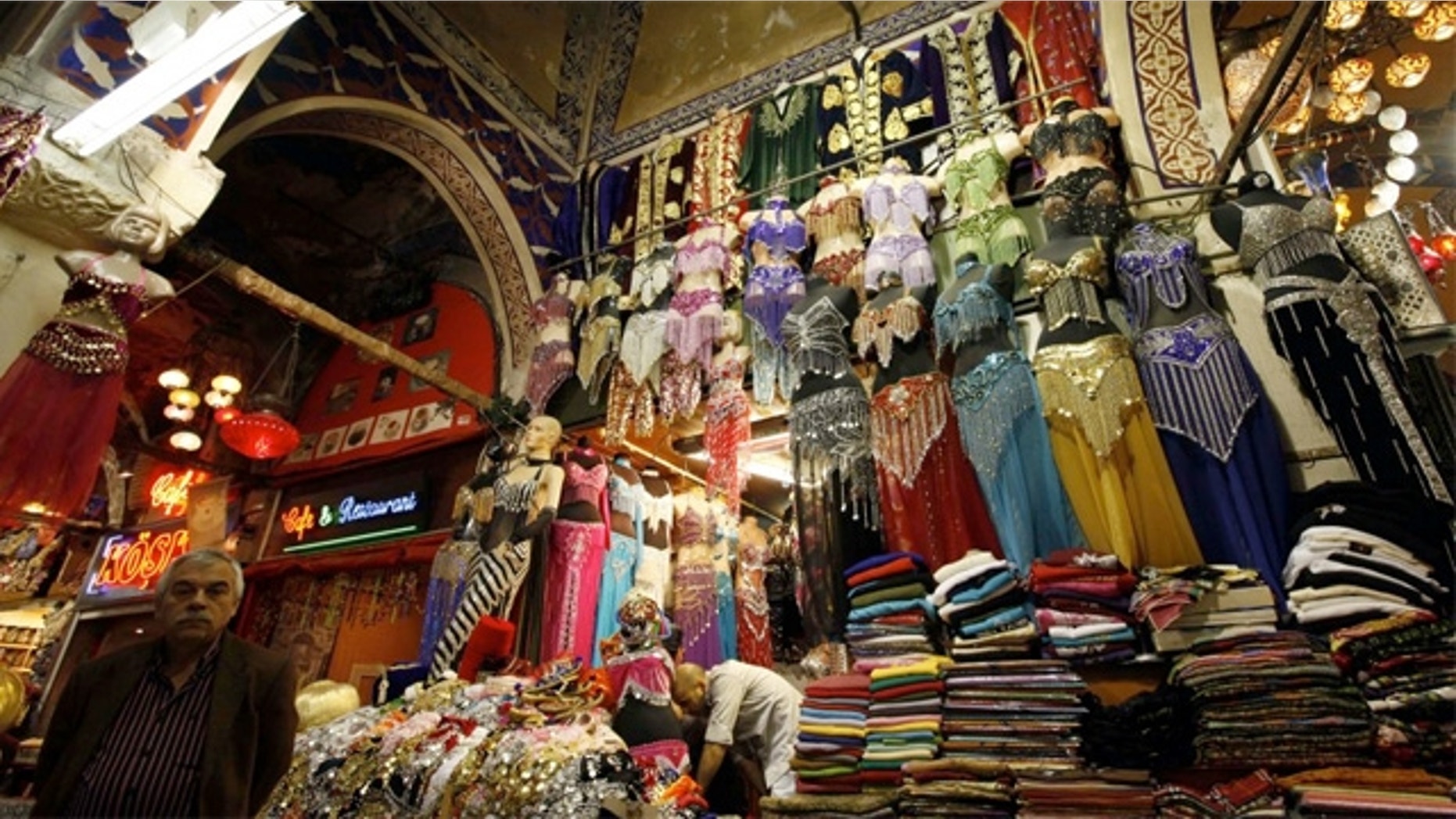 A market in Istanbul, Turkey
