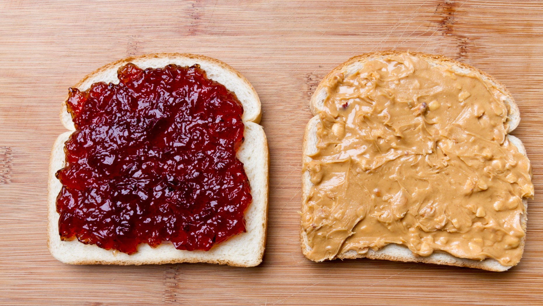 How to make a peanut butter and jelly sandwich divides. 