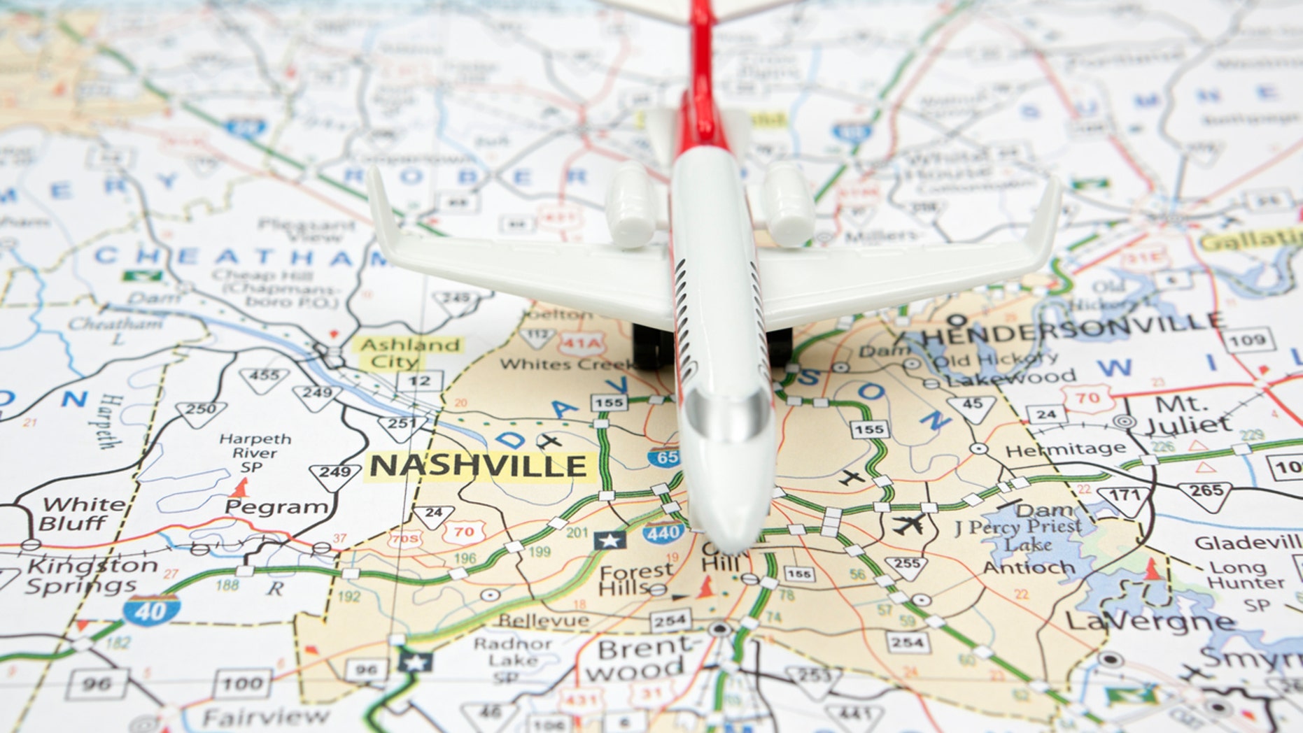 Passengers were treated to a goody bag filled with Nashville staples and live music when they deplaned.