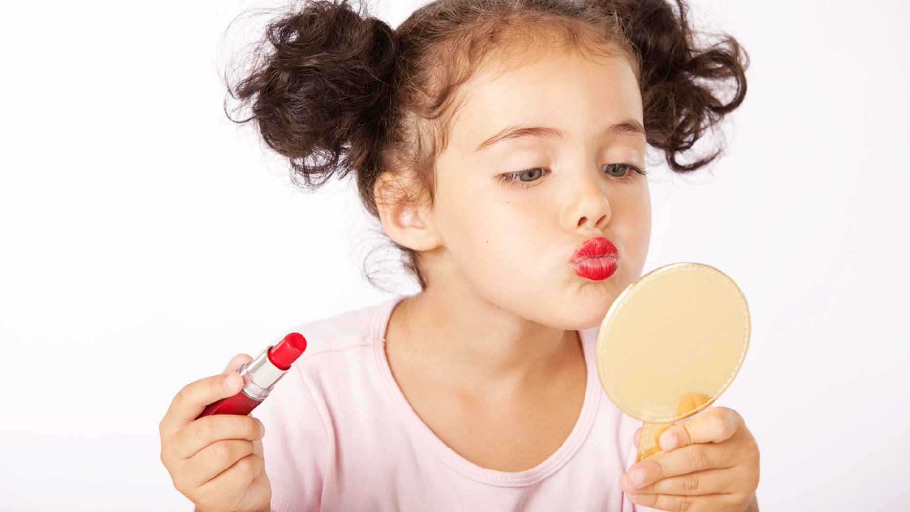 A viral video of a 3-year-old perfectly applying her makeup has created backlash on social media that her mother wants to set straight.