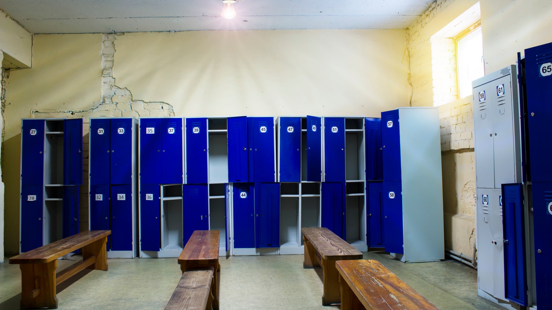 Locker Room in the Gym