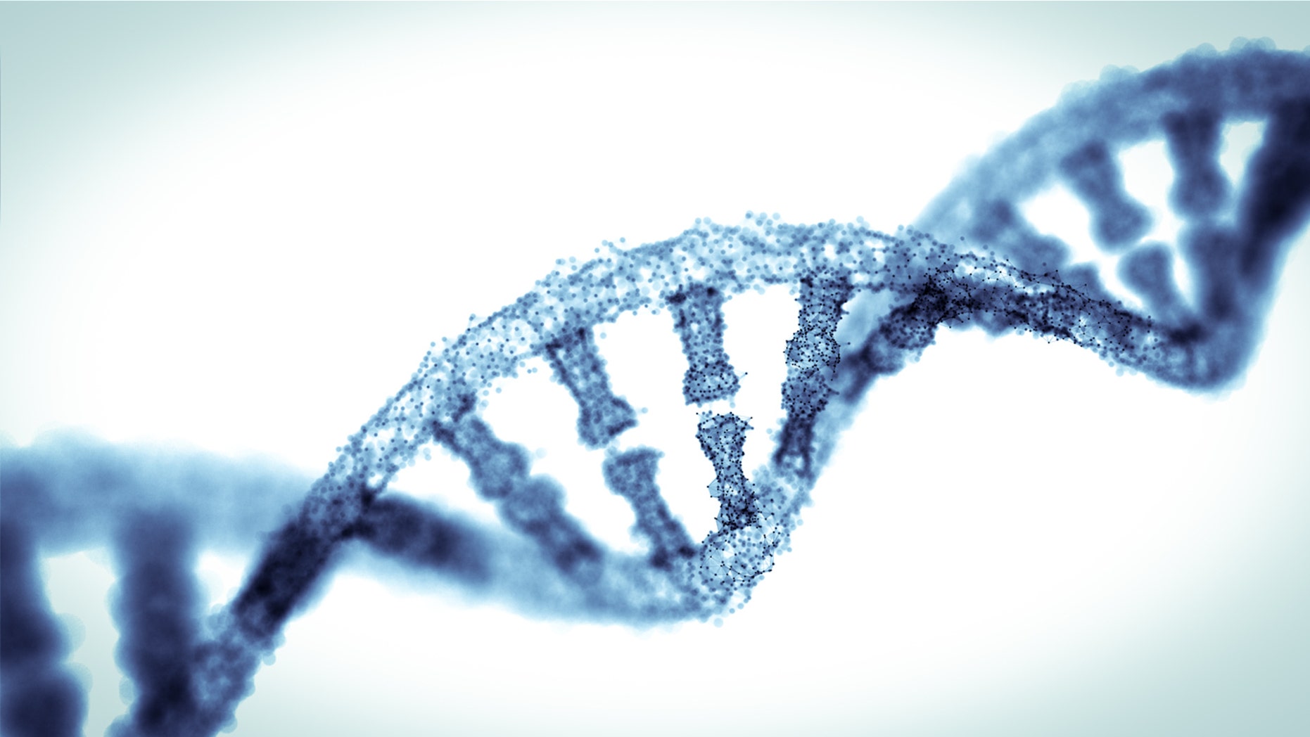 blue double helix models on background