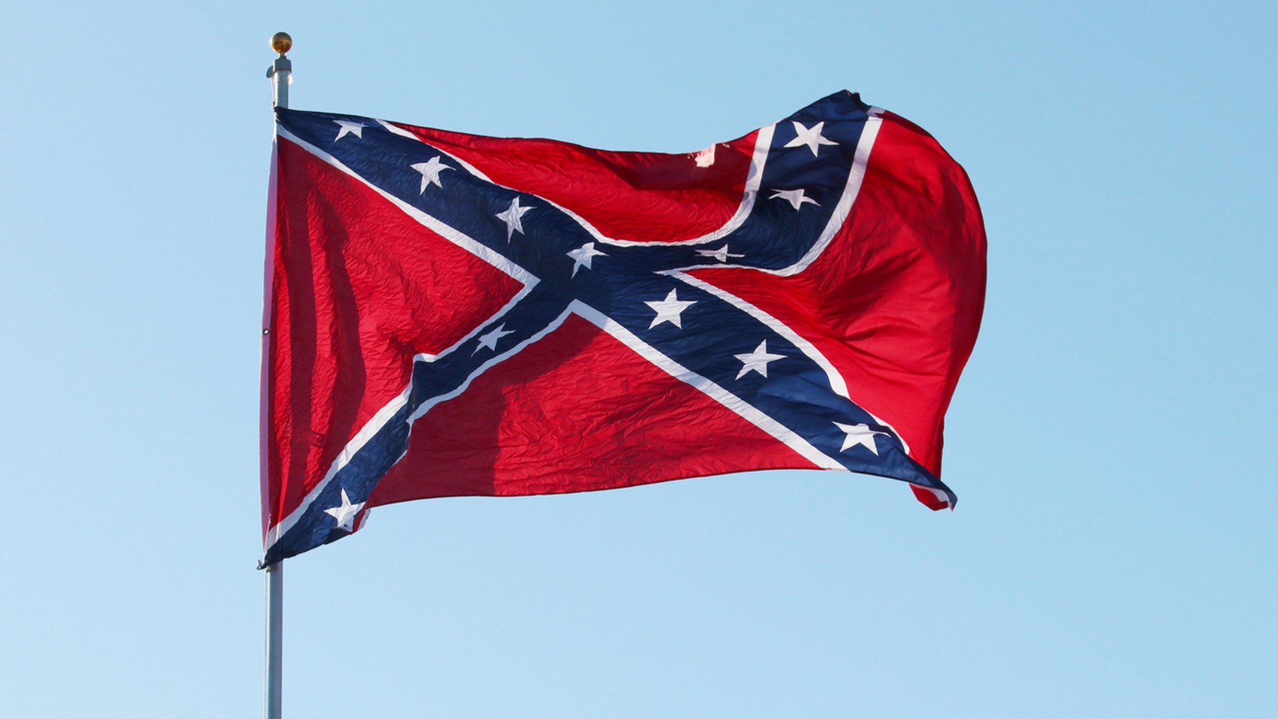 A South Carolina ice cream shop claims they have a permit allowing them to dig up the flag.
