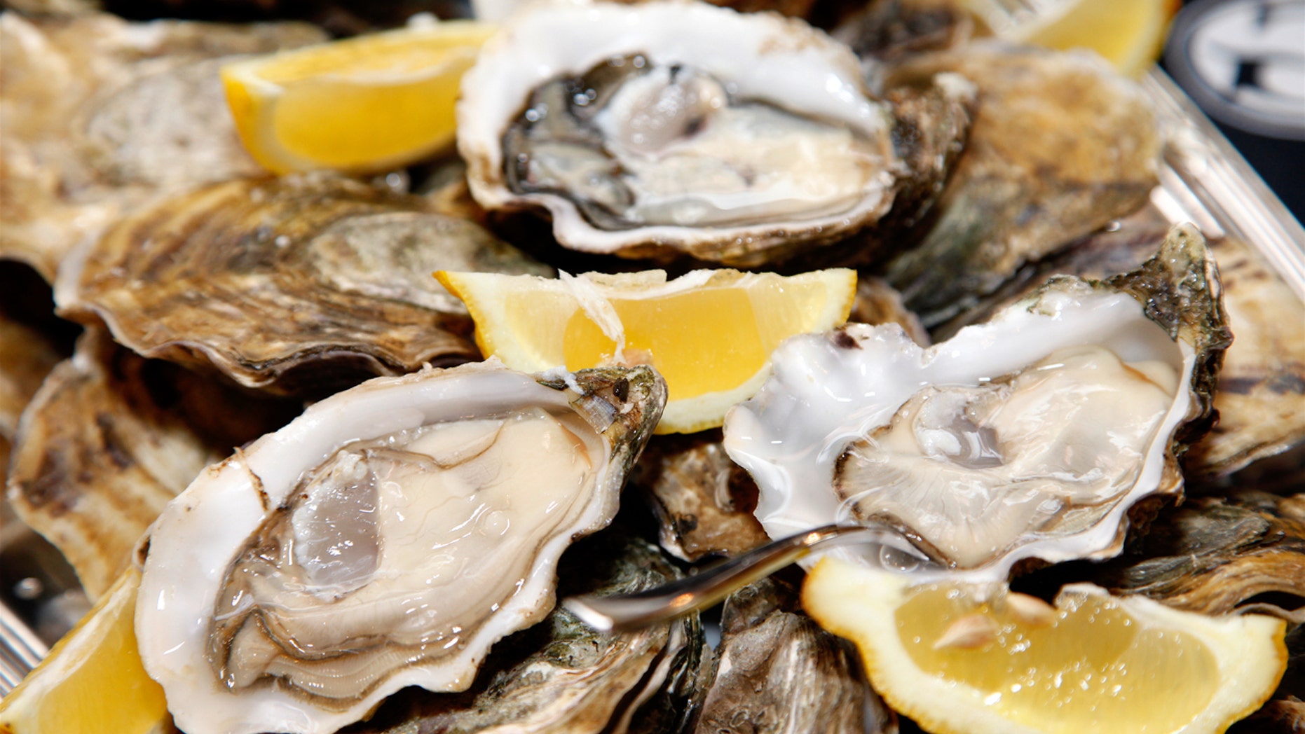 Darron Breeden ate 480 of the bivalves in eight minutes in Sunday's Oyster Festival event.