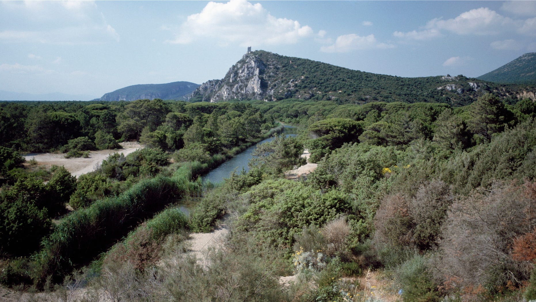 ITALY - Maremma Regional Park in Tuscany, Italy, near where Carlos Sánchez Ortiz de Salazar was found living in a tent five years after he was declared dead. (Photo by DeAgostini/Getty Images)
