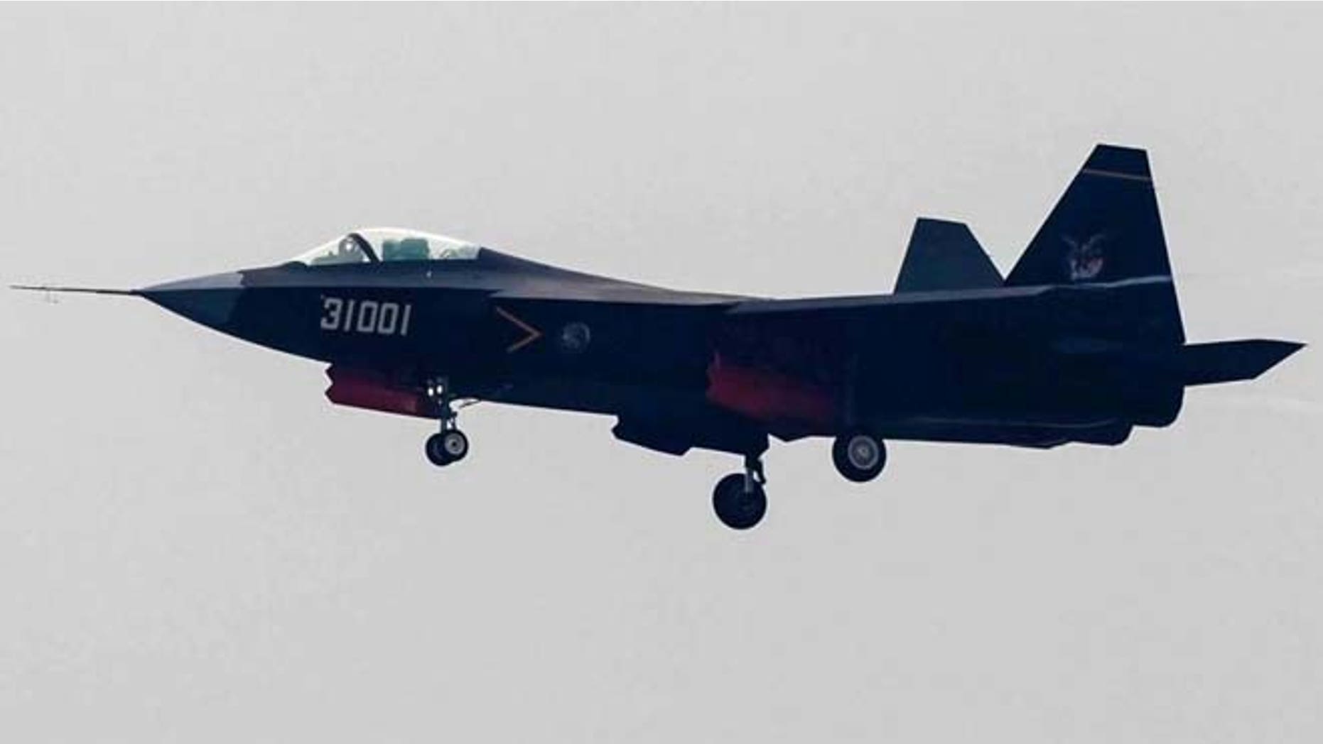 Shown here is China's new J-31 fighter jet.