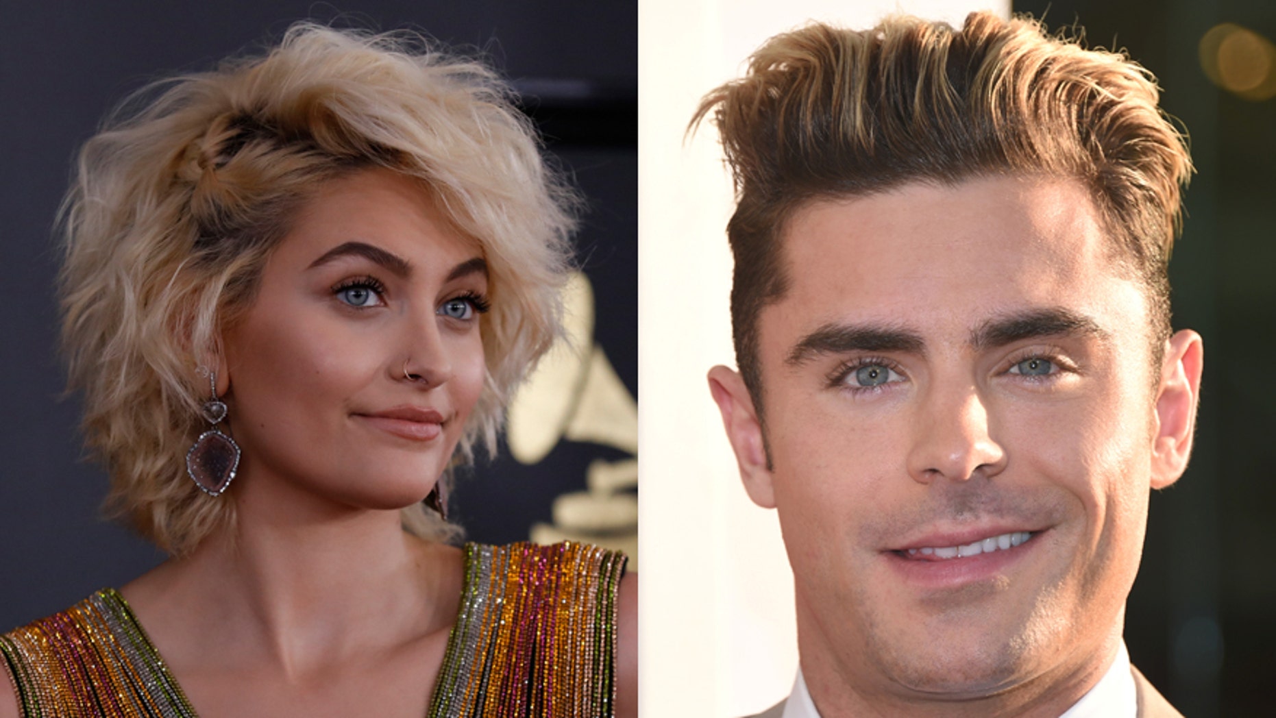 Paris Jackson (L) Zac Efron